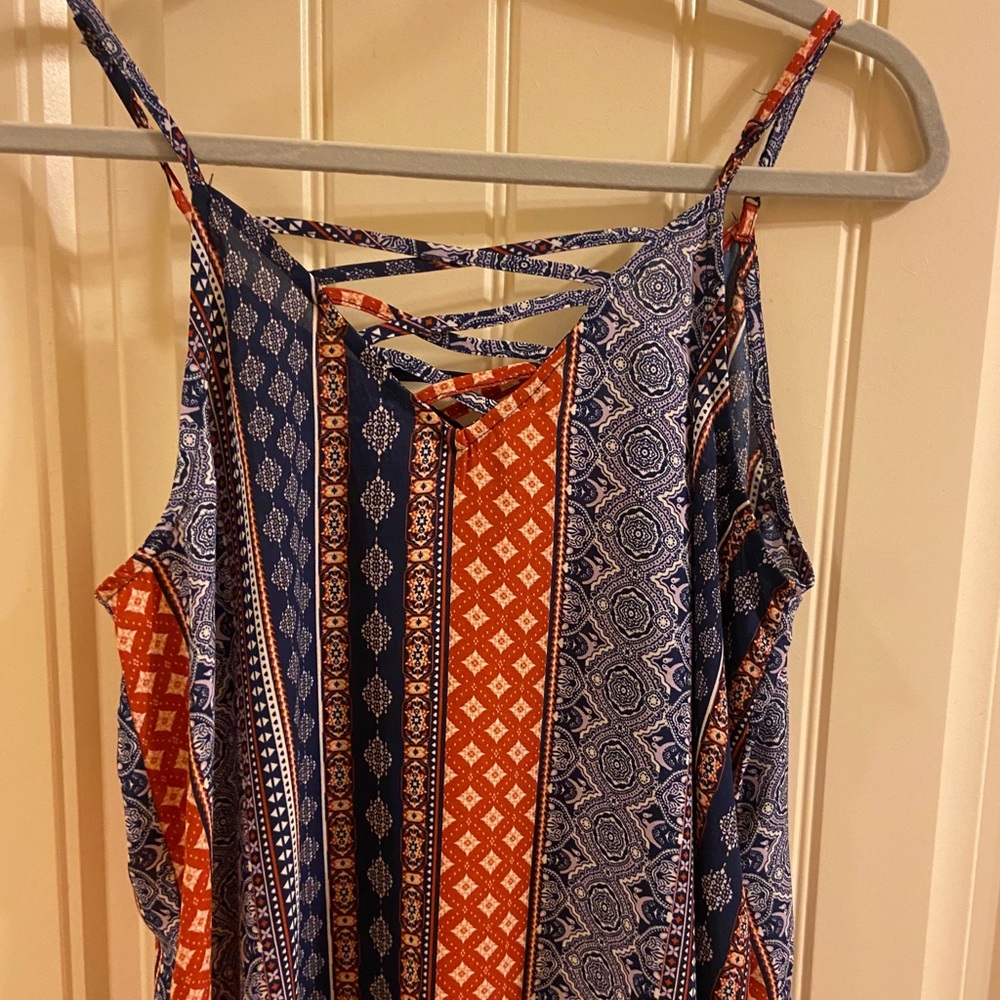 Bandana spaghetti strap blouse